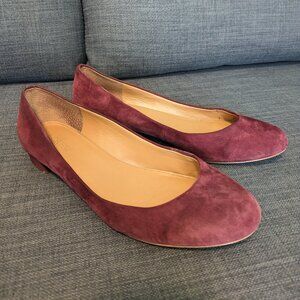 J.Crew Ballet Flats - Maroon, size 9W (US sizing)